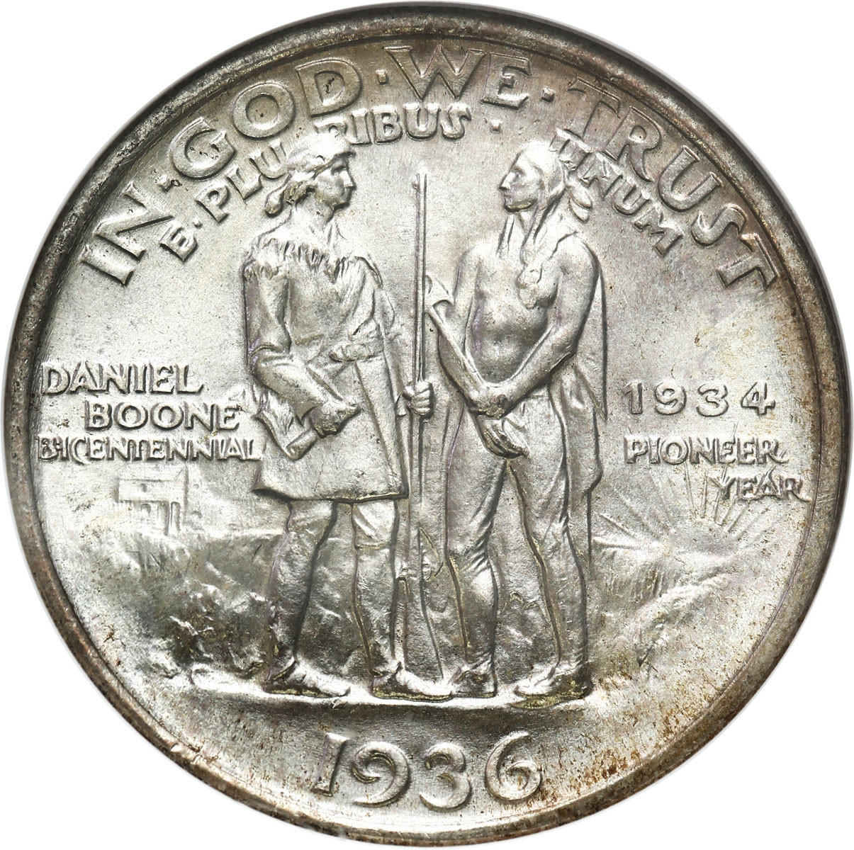 USA 1/2 dolara 1936 Daniel Boone NGC MS65 – PIĘKNE